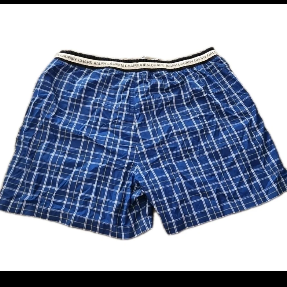 Ralph Lauren Chaps Vintage Blue Striped Casual Nautical Swim Short XL